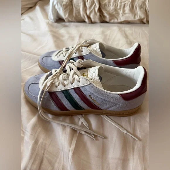 Adidas Gazelle Indoor Blue Dawn Collegiate Burgundy - Picture 4 of 7